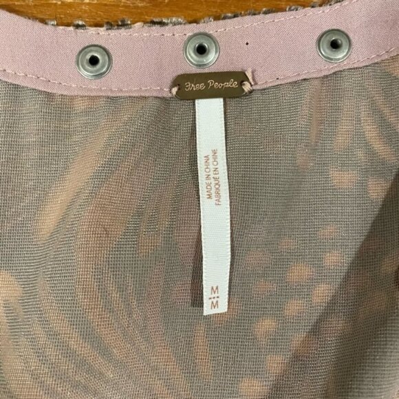 Free People Ellie Burnout Velvet Mini Tank Dress Size Medium - Picture 8 of 13